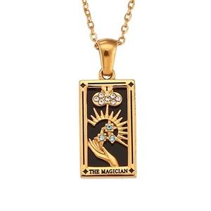 18K GOLD PLATED “THE MAGICIAN” PENDANT NECKLACE